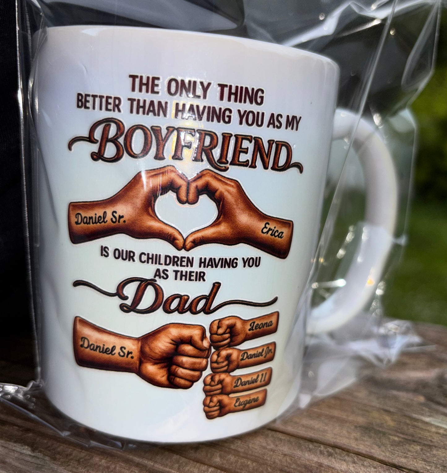 Personalized Coffee Mug | Custom UVDTF Mug | Gift for Mom, Dad, Boyfriend, Grandma & More