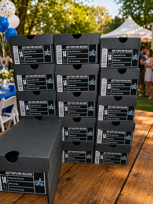 Custom Mini Sneaker Party Favors Boxes (Unfilled) | Set of 6, 12, or 24