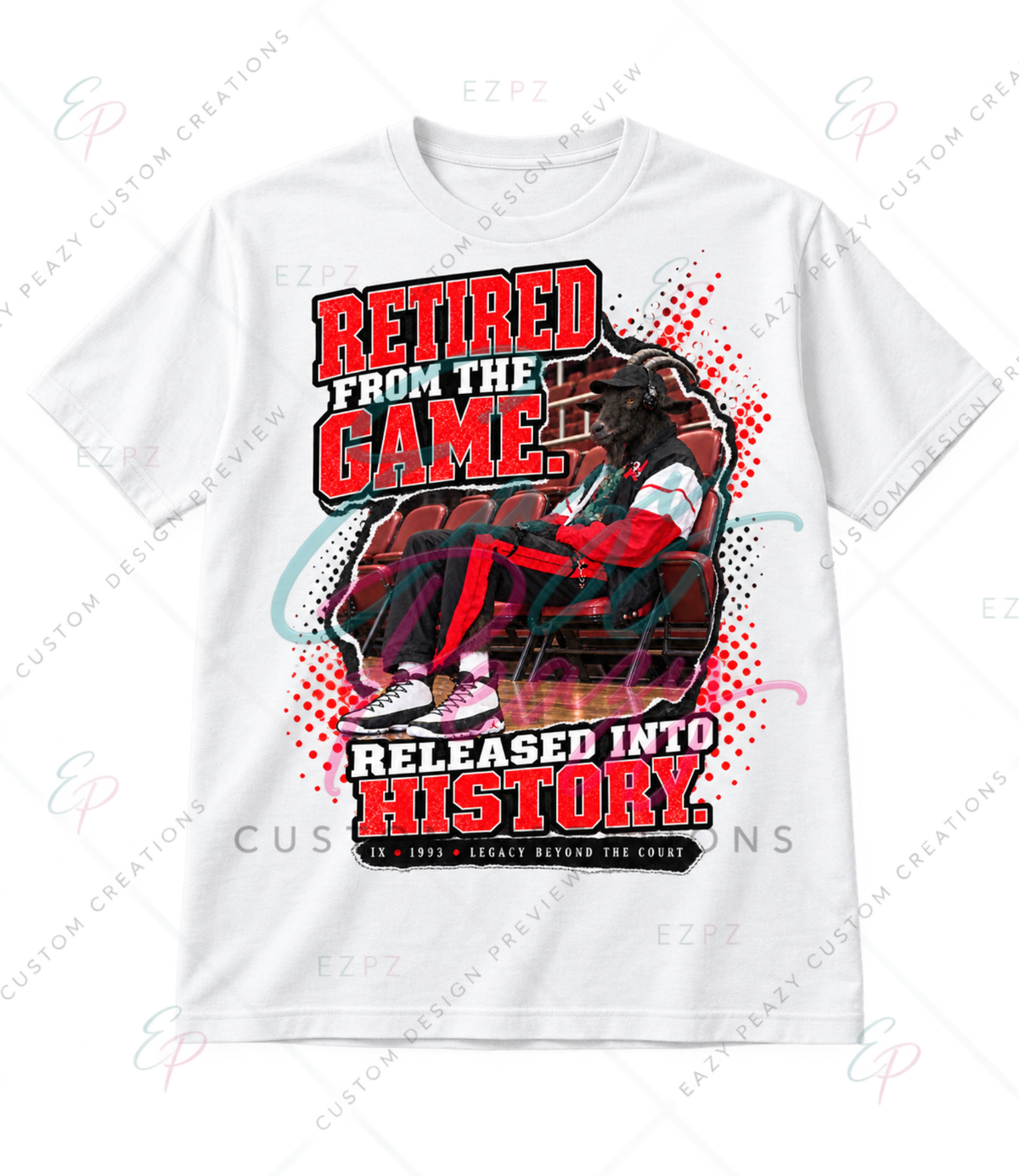 Legacy Beyond the Court — GOAT Graphic Tee